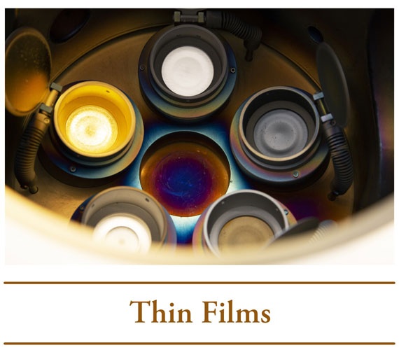 Thin Films - targets inside sputter tool